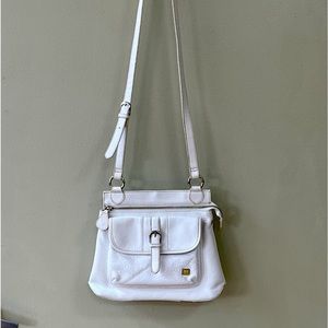SAK white leather purse